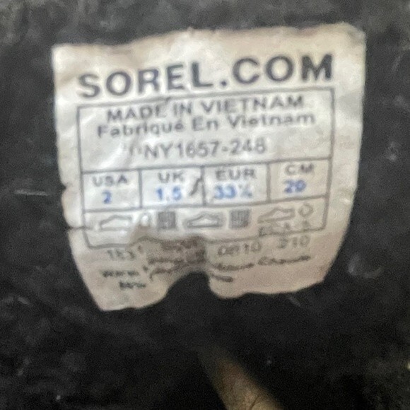 Children's Size 2 Sorel Plaid rain snow duck boots - Picture 7 of 7